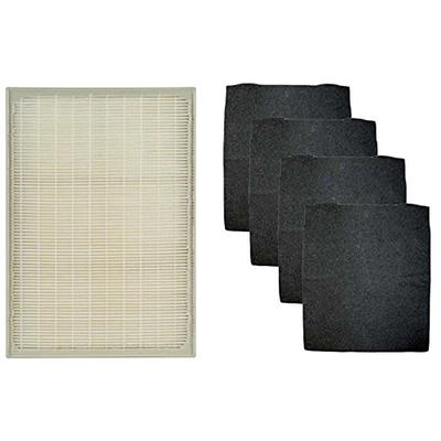 1 Set Whirlpool 1183051K (1183051) Compatible HEPA Filter with 4 Pre-Carbon Filters Fits Whispure Ai