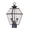 Livex Lighting 2284-07 Westover 2-Light Outdoor Post Head, Bronze