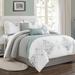 Darling Embroidery Queen Comforter Set - Elight Home 21238Q