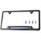 LFPartS Stainless Steel License Plate Frame Black 4 Holes for Cars, Trucks Show Support of Police an