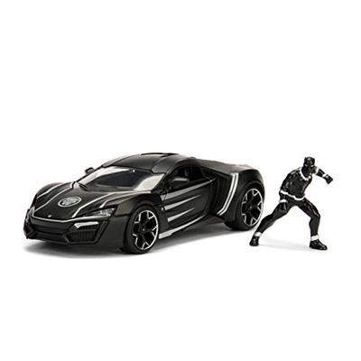 Jada Toys Marvel Black Panther & W Motors Lykan Hypersport DIE-CAST Car, 1: 24 Scale Vehicle & 2.75"
