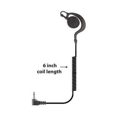 Rabbit Listen Only Earpiece, Small Speaker - 9 inch Cable - 2.5mm Right Angle Plug