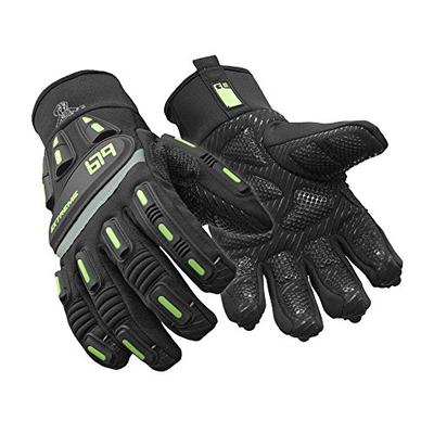 RefrigiWear Men's Insulated Extreme Freezer Gloves, Black Large