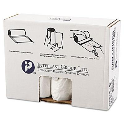 60 Gallon High Density Can Liner, 14 Micron in Clear, 25/Roll