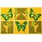 Doortex, Sun Room Runner Mat, Yellow Butterfly Design, Short, 20