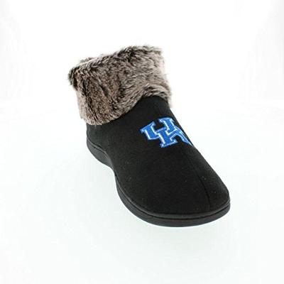 KEN14-3 - Kentucky Wildcats Faux Sheepskin Furry Top Slippers - Large