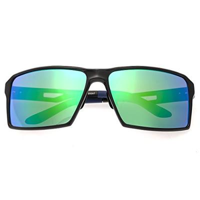 Breed Centaurus Aluminium Sunglasses - Black/Blue-Green