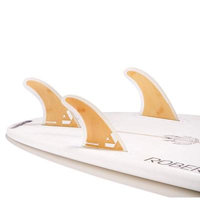 Dorsal Surfboard Fins Bamboo Hexcore Thruster Set (3) Honeycomb FUT Base