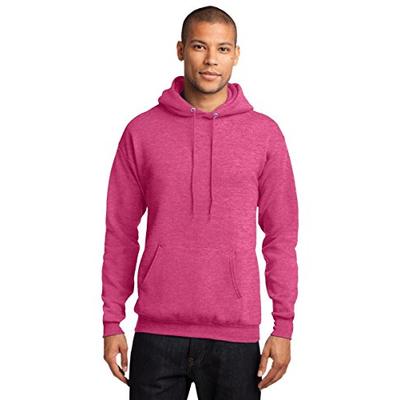 Port & Company Men's Classic Pullover Hooded Sweatshirt M Heather Sangria