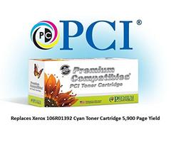 Premium Compatibles 106R01392-PCI PCI Xerox Phaser Cyan Toner Cartridge 5.9K Yield for 6280DN