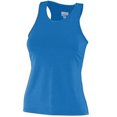 Augusta Sportswear Girls' Poly/Spandex Solid Racerback Tank L Royal