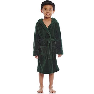 Leveret Kids Fleece Sleep Robe Green Size 12 Years