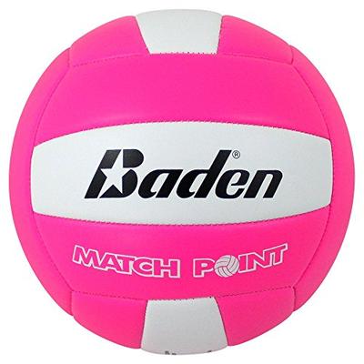 Baden Match Point Volleyball (Official Size), Neon Pink/White