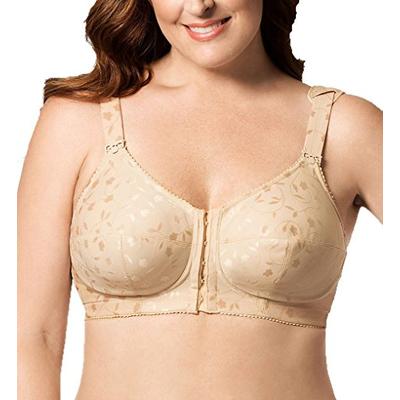 Elila Jacquard Front Hook Support Softcup #1515 Nude 42H