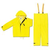 MCR Safety 8402X4 Hydroblast Neoprene/Nylon 2-Piece Rainsuit with Attached Hood, Yellow, 4X-Large screenshot. Specialty Apparel / Accessories directory of Specialty Apparel.