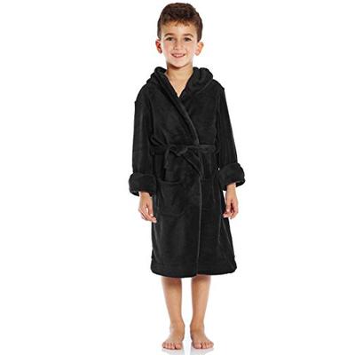 Leveret Kids Fleece Sleep Robe Black Size 2 Years