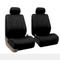 FH GROUP FH-PU009102 Rome Leather Pair Bucket Seat Covers Airbag Ready Black- Fit Most Car, Truck, S