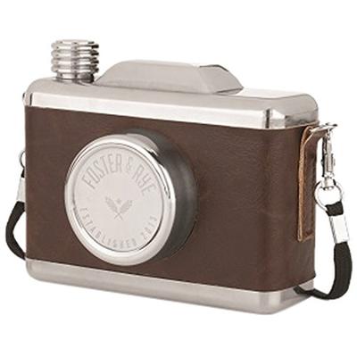 Stainless Steel Snapshot Flask by Foster and Rye