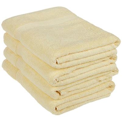 Superior 4-Piece Bath Towel Set, Long-Staple Combed Cotton, Canary