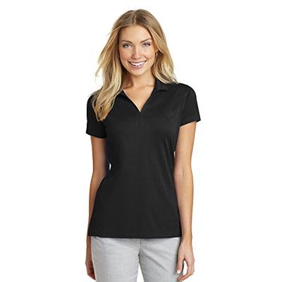 Port Authority Women's Rapid Dry Mesh Polo L573 Black Medium