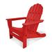 POLYWOOD® Classic Oversized Folding Adirondack Chair in Red | 38.25 H x 30.75 W x 37 D in | Wayfair AD7030SR