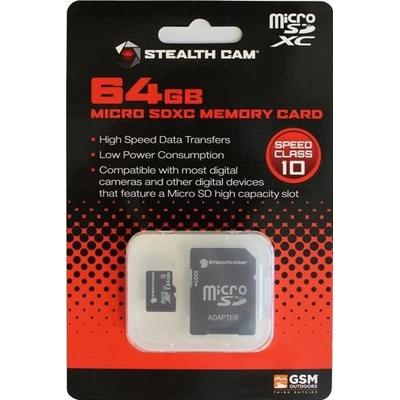 Stealth Cam 64GB STC-64MICSD Micro SD Card High Speed Data Transfer