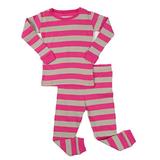 Leveret Striped 2 Piece Pajama Set 100% Cotton (12 Years, Berry & Chime) screenshot. Sleepwear directory of Clothes.
