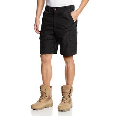 Tru-Spec Shorts, 24-7 blk 9" P/C R/S, Black, 48