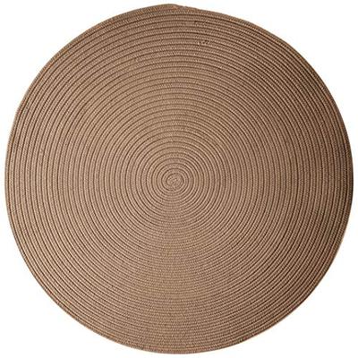 Boca Raton BR83R120X120 Polypropylene Round Rug 10" x 10" Cashew