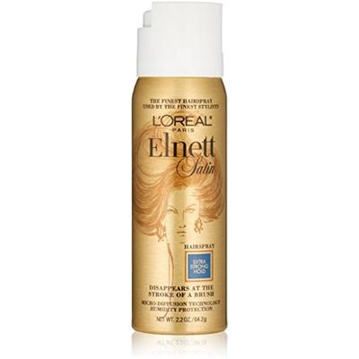L'Oreal Elnett Satin Hairspray, Extra Strong Hold 2.20 oz (Pack of 6)
