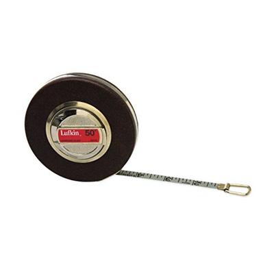 Lufkin C213DN 3/8" x 50' Engineer's Anchor Chrome Clad Tape Measure, Black