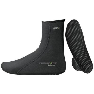 NeoSport Wetsuits XSPAN 5mm Socks, Black, Large - Diving, Snorkeling & Wakeboarding