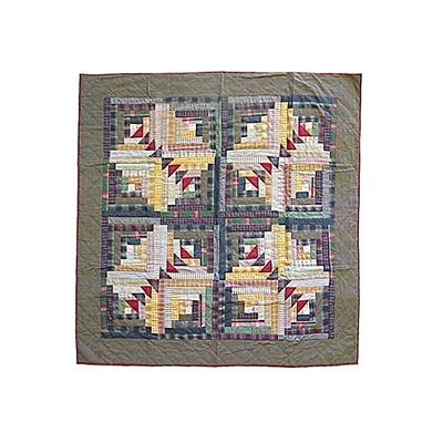 Patch Magic 50-Inch by 60-Inch Wild Goose Log Cabin Throw