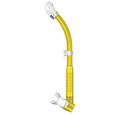 Mares Rebel Dry Snorkel for Snorkeling and Scuba Diving (Yellow)