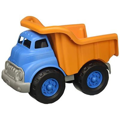 Green Toys Dump Truck Vehicle Toy, Orange/Blue, 10 x 7.5 x 6.75