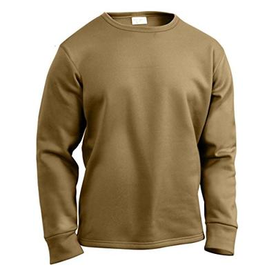 Rothco ECWCS Poly Crew Neck Top, Coyote Brown, Medium