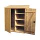 Armoire de jardin en pin 3 étagères Krol - Naturel