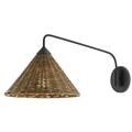 Currey and Company Basket Wall Swing Lamp - 5000-0139