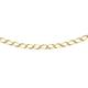 CARISSIMA Gold Unisex 9 ct Yellow Gold 2.2 mm Diamond Cut Flat Curb Chain Necklace of Length 61 cm/24 Inch