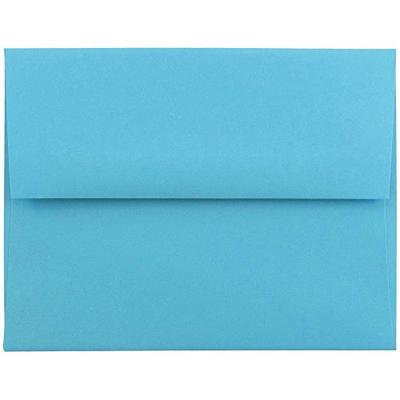 JAM PAPER A2 Colored Invitation Envelopes - 4 3/8 x 5 3/4 - Blue - Bulk 1000/Carton