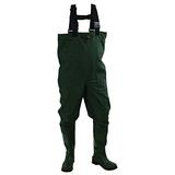 Frogg Toggs Cascades 2-ply Poly/Rubber Bootfoot Chest Wader, Cleated Outsole, Forest Green, Size 11 screenshot. Fishing Gear directory of Sports Equipment & Outdoor Gear.