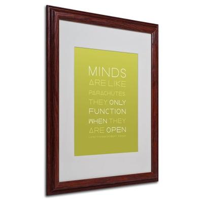 An Open Mind by Megan Romo Canvas Wall Artwork, Wood Frame, 16 by 20-Inch