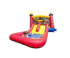 JumpOrange 19' x 10' Kiddo Castle Bounce Play House Backyard Party Moonwalk and Water Slide