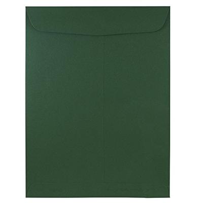 JAM PAPER 9 x 12 Open End Catalog Premium Envelopes - Dark Green - 100/Pack