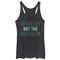 Chin Up Women's Not The Instructor Black Heather Racerback Tank Top