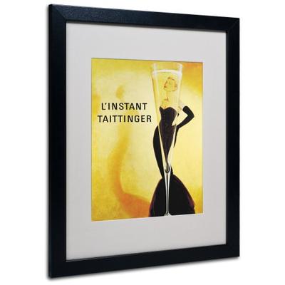 L'Instant Taittinger Canvas Artwork in Black Frame, 16 by 20-Inch