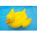 Swimline Giant Lucky Ducky Ride-On Pool Inflatable Ride-On, Yellow