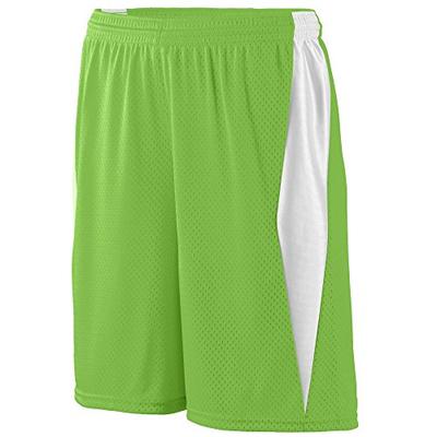 Augusta Sportswear Boys' Top Score Short M Lime/White
