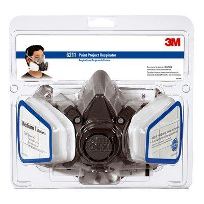 3M 6211PA1-A Dual Cartridge Paint Spray Respirator