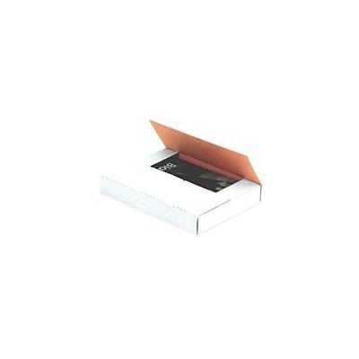SHPM961 - White Corrugated Bookfolds, 9 5/8 x 6 5/8 x 1 1/4